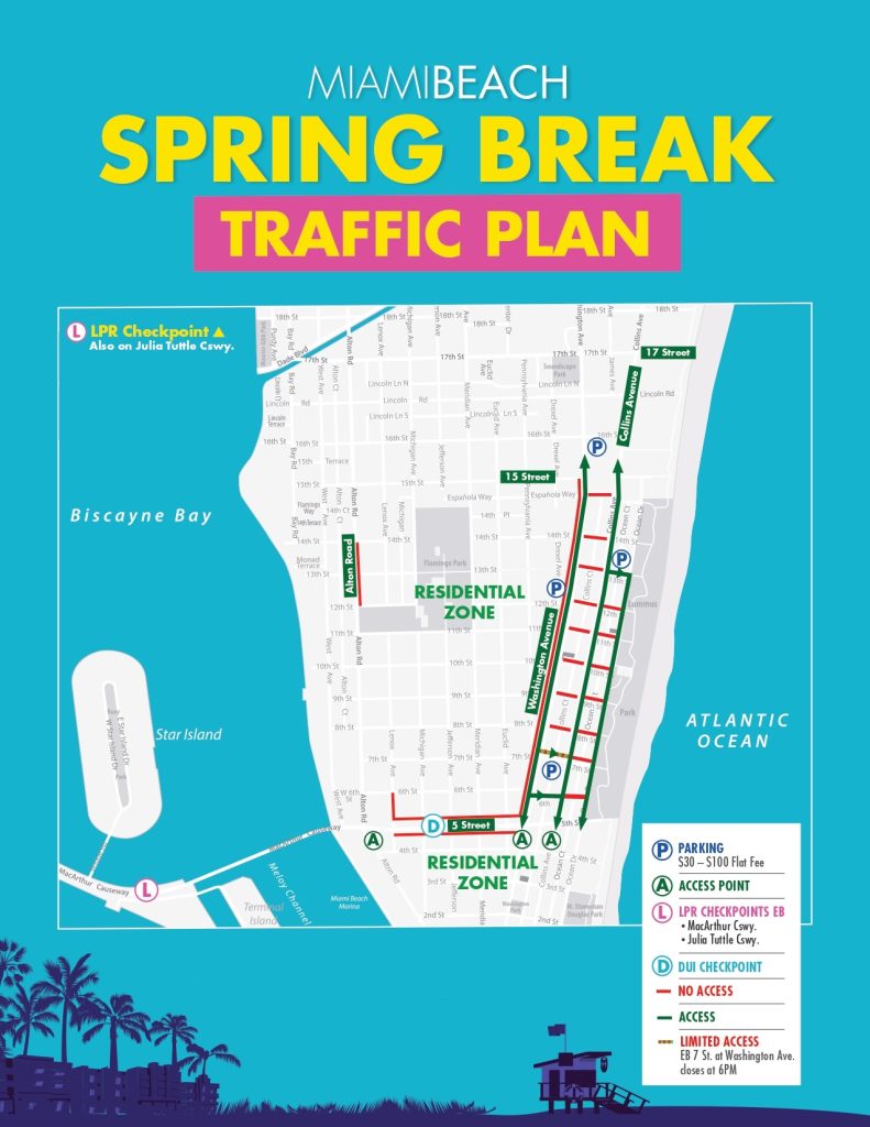 Miami Beach Spring Break 2024 DUI Checkpoints, Parking, and Local Laws & Regulations
