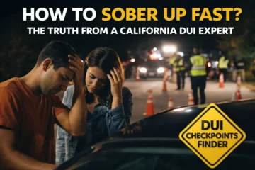 DUI checkpoint awareness at night