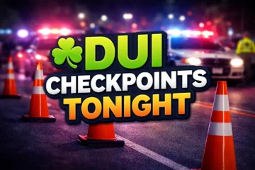 DUI checkpoint notice tonight