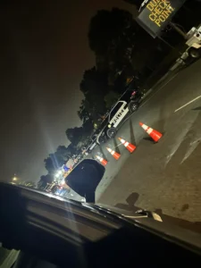 Ventura 1 dui check point on rose by st john